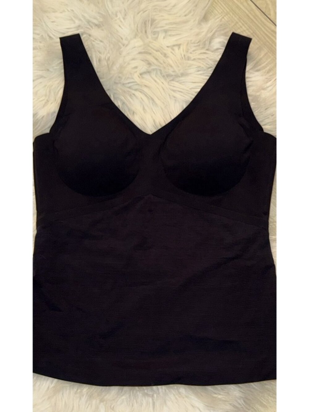 HoneyLove Liftwear Tank Shapewear Top Cami Wire Free Lined Womens L Large Black - Picture 2 of 4